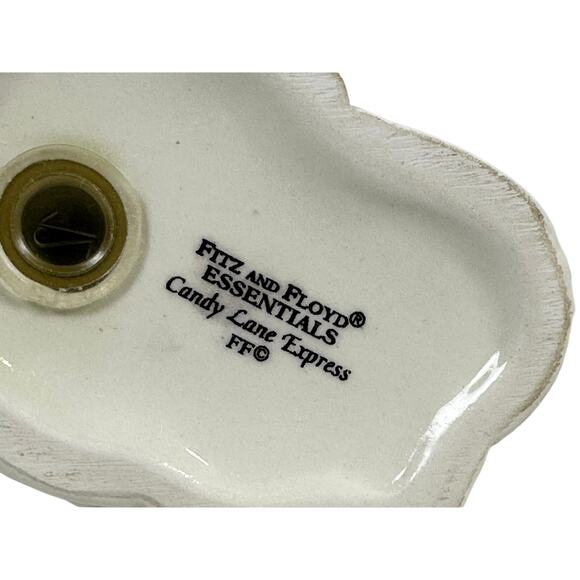 Fitz Floyd Candy Lane Express Holiday Gingerbread Couple Salt & Pepper-No box - Picture 5 of 5